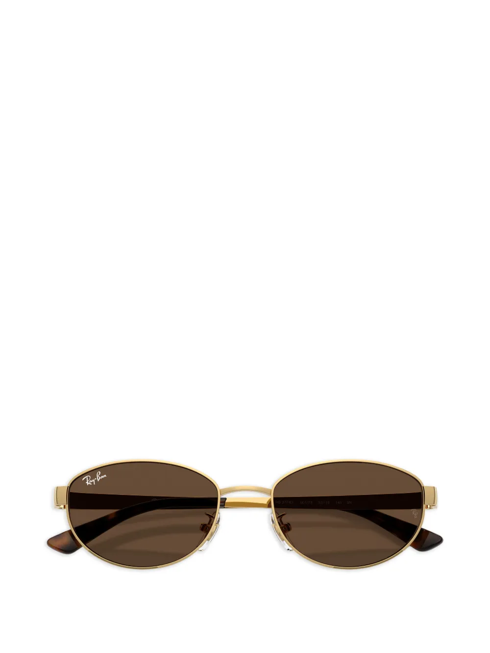 Ray-Ban Zonnebril met ovalen montuur Bruin