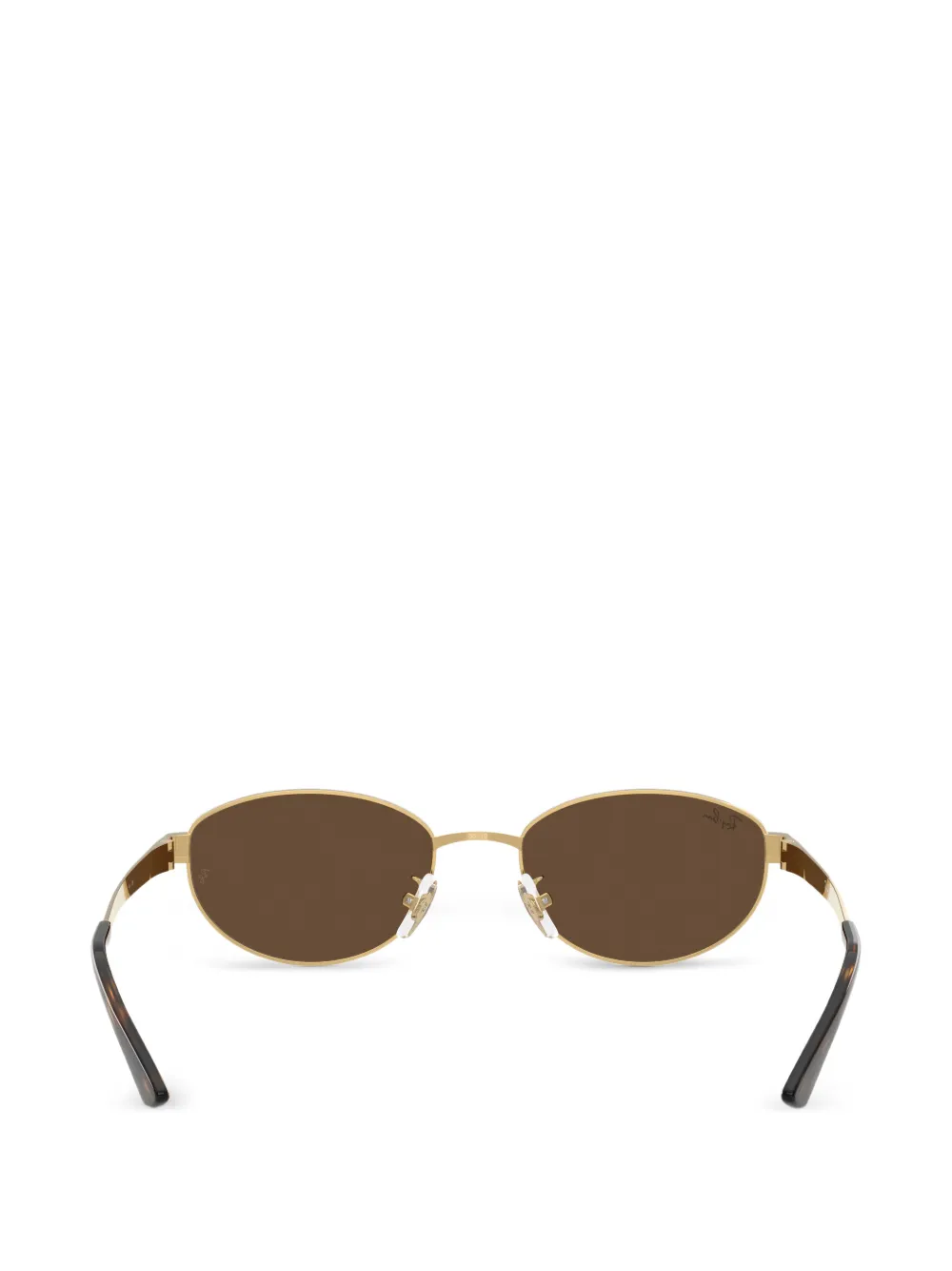 Ray-Ban Zonnebril met ovalen montuur Bruin
