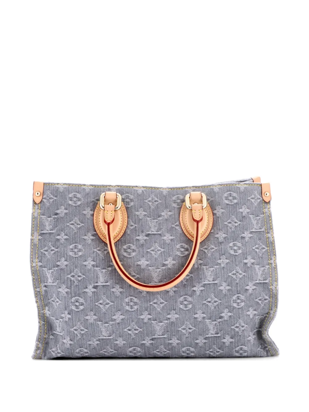 Louis Vuitton Pre-Owned OnTheGo Monogram Denim MM tote bag - Grigio