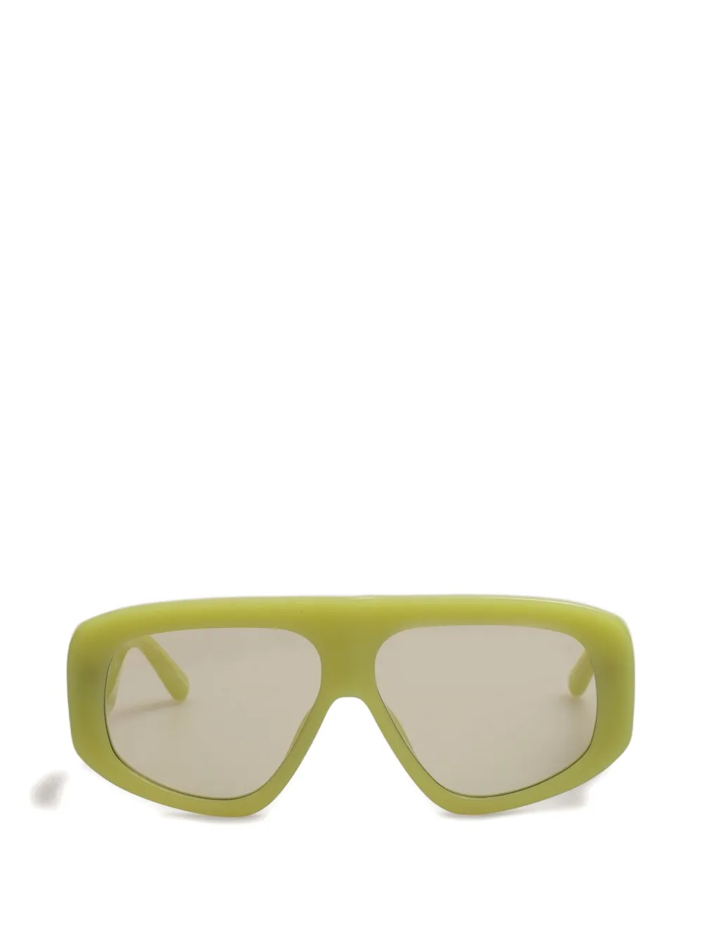 The Attico x Linda Farrow Milano pilot-frame sunglasses - Verde