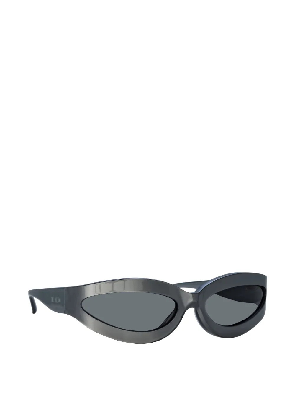 The Attico x Linda Farrow Agnes Wrap zonnebril Grijs