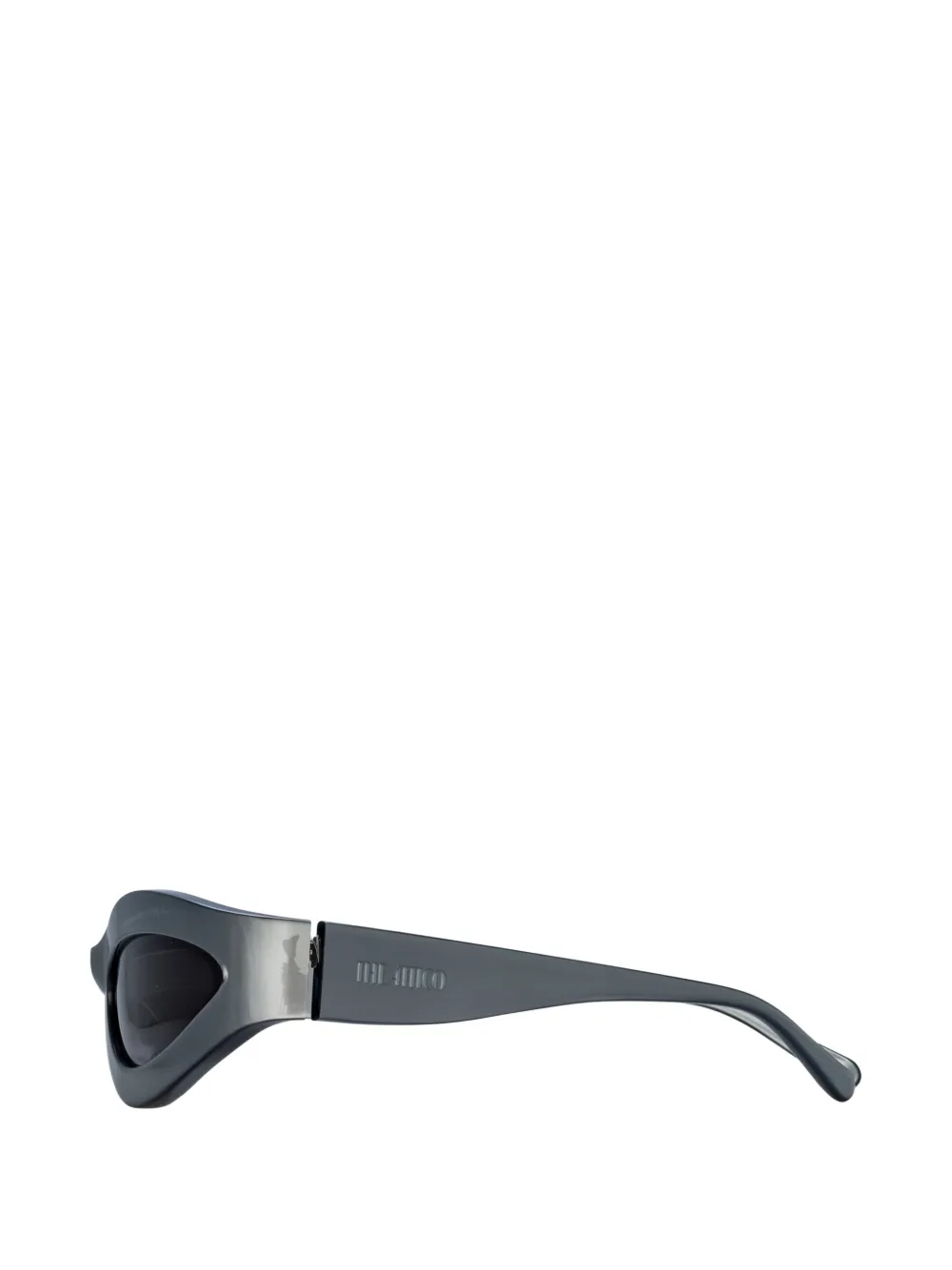 The Attico x Linda Farrow Agnes Wrap zonnebril Grijs