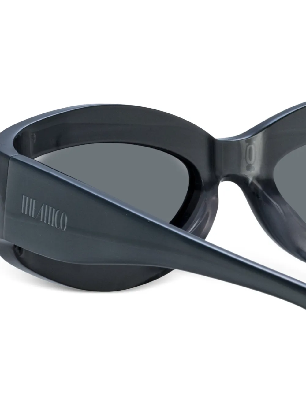 The Attico x Linda Farrow Agnes Wrap zonnebril Grijs