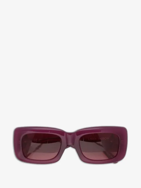 The Attico x Linda Farrow Marfa rectangle-frame sunglasses