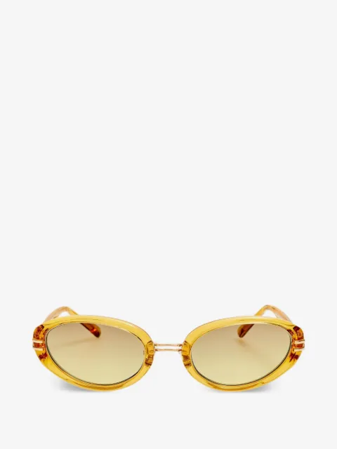 The Attico x Linda Farrow Ambra oval-frame sunglasses