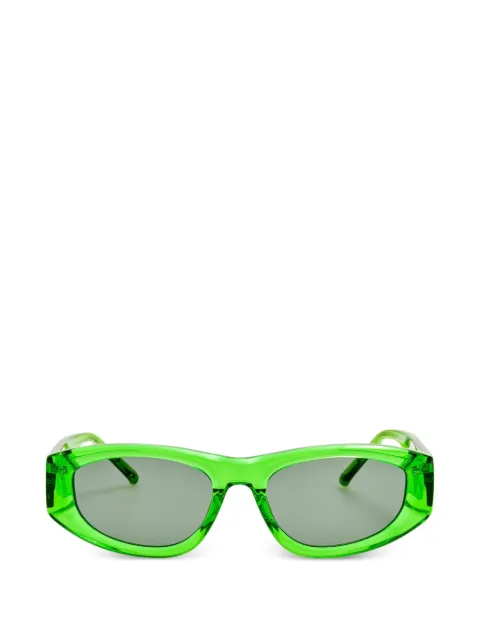 The Attico x Linda Farrow Maya geometric-frame sunglasses