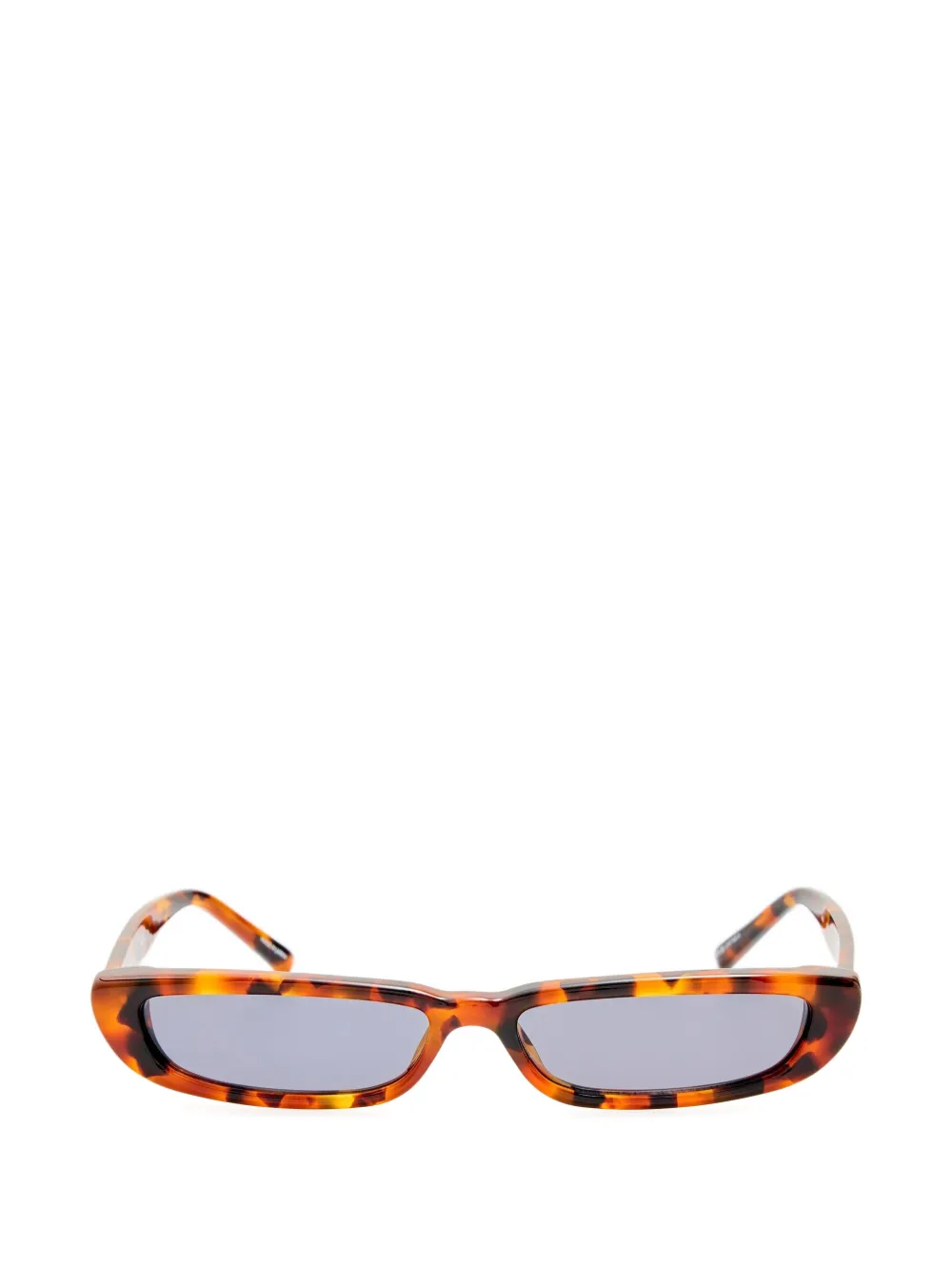 The Attico x Linda Farrow Thea angular-frame sunglasses - Marrone