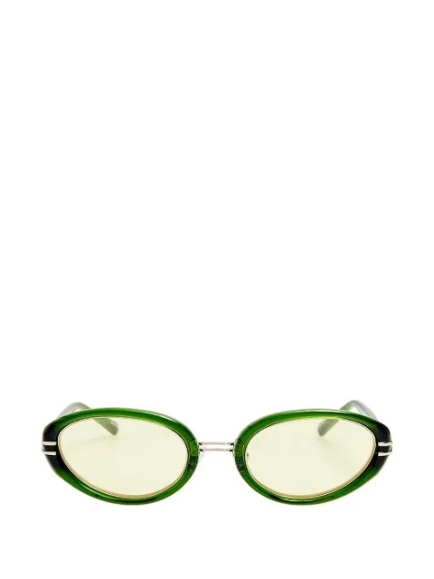 The Attico x Linda Farrow Ambra oval-frame sunglasses