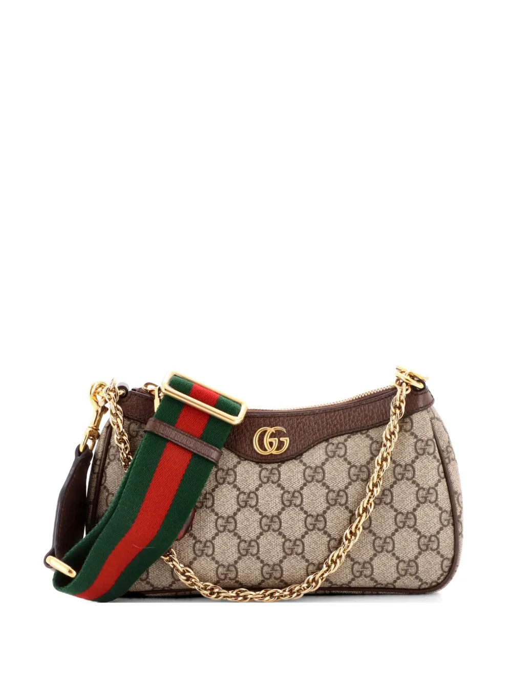 Gucci Pre-Owned Ophidia Charm Shoulder Bag GG Coated Canvas Small crossbody bag - Marrone