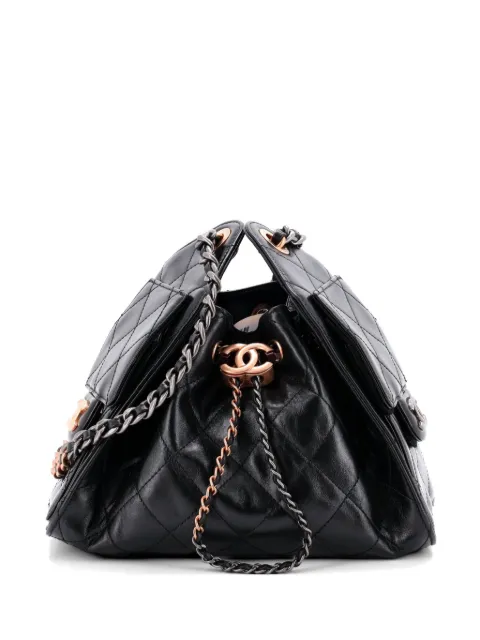 CHANEL Pre-Owned 25 Quilted Shiny Crumpled Calfskin Mini hobo bag