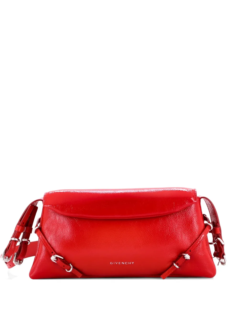 Givenchy Pre-Owned Voyou Flap Bag Patent Small shoulder bag - Rosso