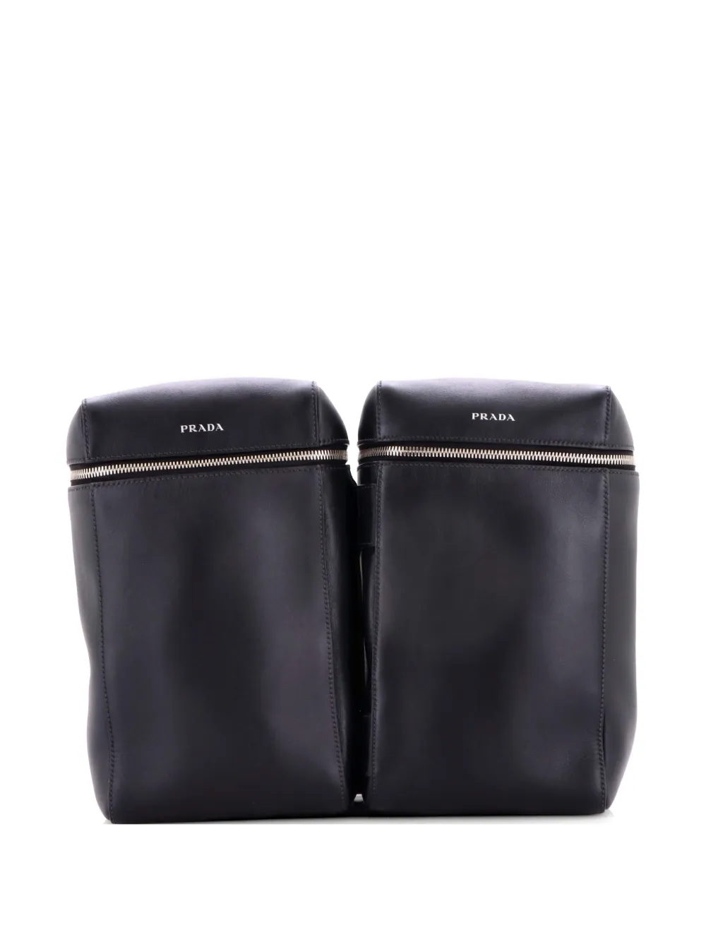 Prada Pre-Owned Twin Pocket Leather backpack - Nero
