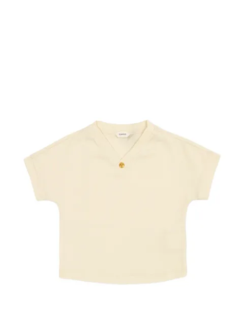 Versace Kids V-neck cotton T-shirt