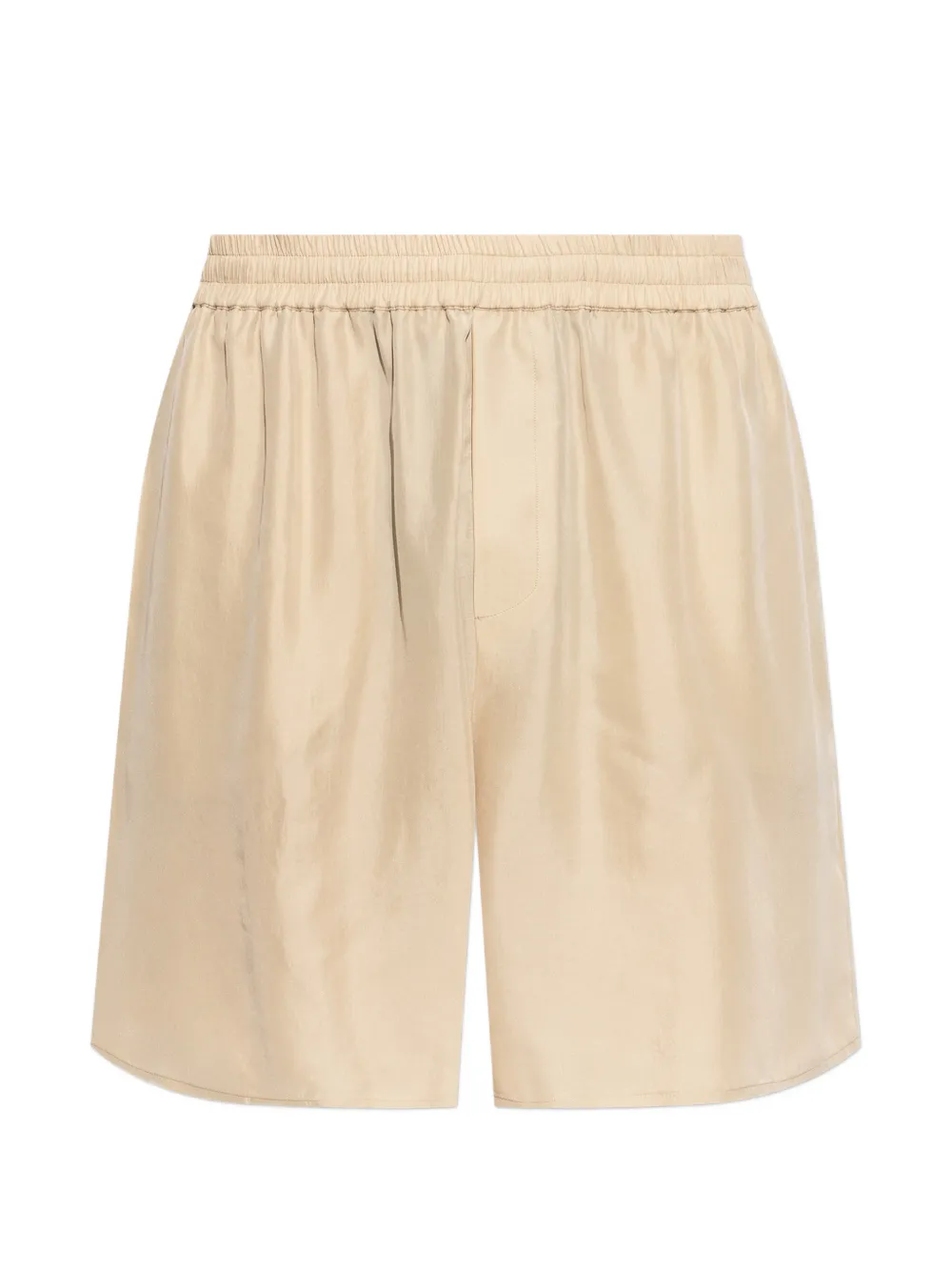 Balmain elasticated-waistband logo-print shorts - Nude