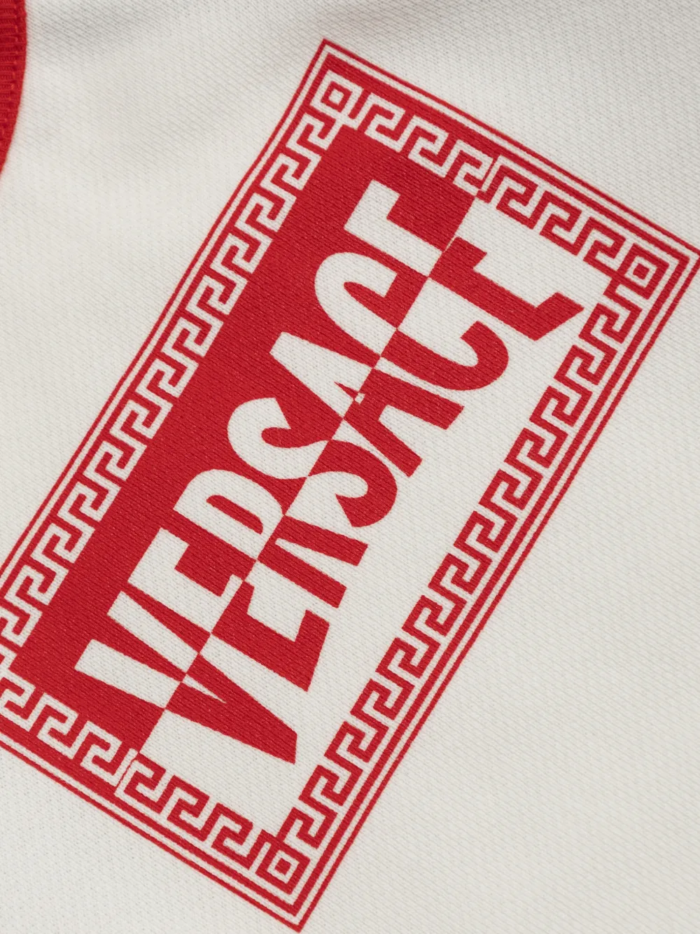 Versace Kids Trui met raglan mouwen en Greca-print Wit