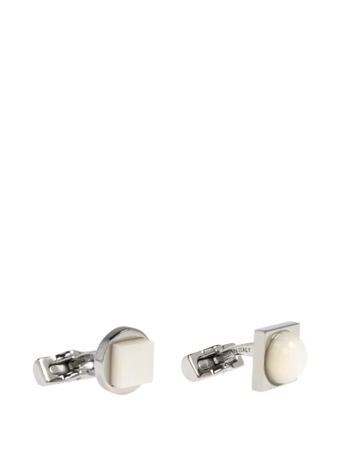 Ferragamo mismatching geometric cufflinks