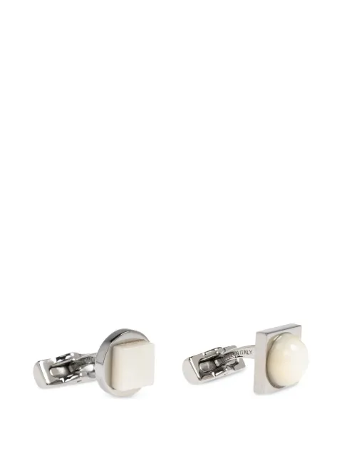 Ferragamo mismatching geometric cufflinks