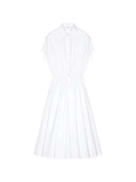 Givenchy vestido camisero midi con mangas fruncidas