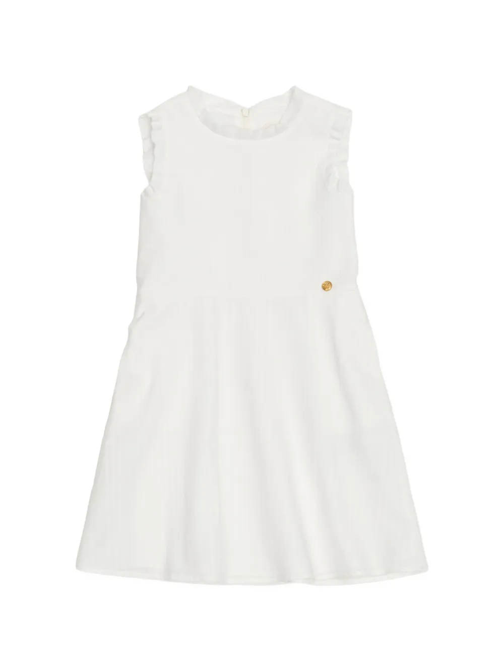Versace Kids cotton poplin dress - White