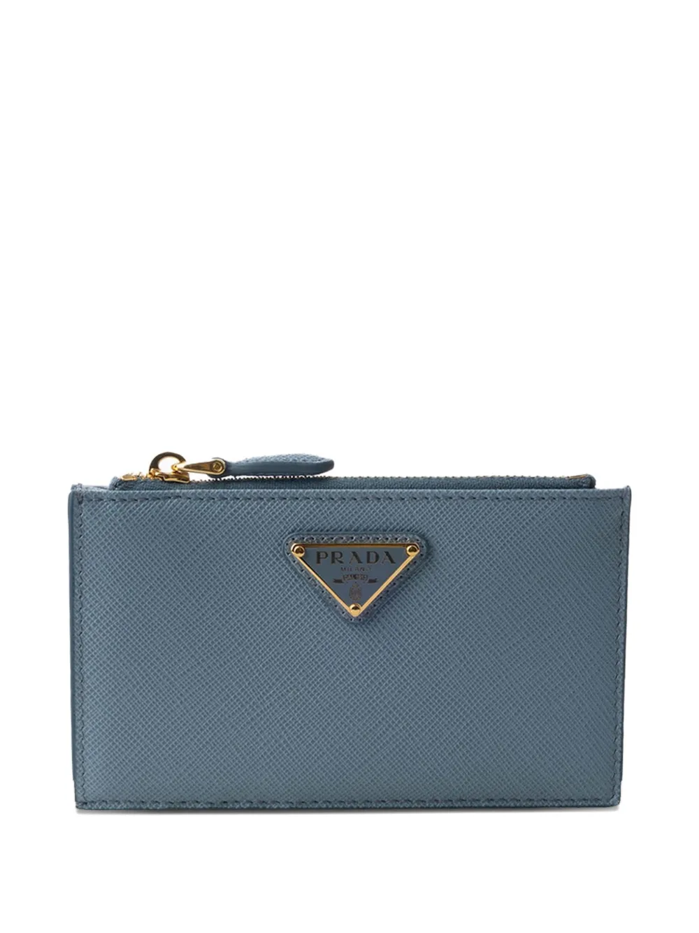 Prada Saffiano-leather card holder - Blu