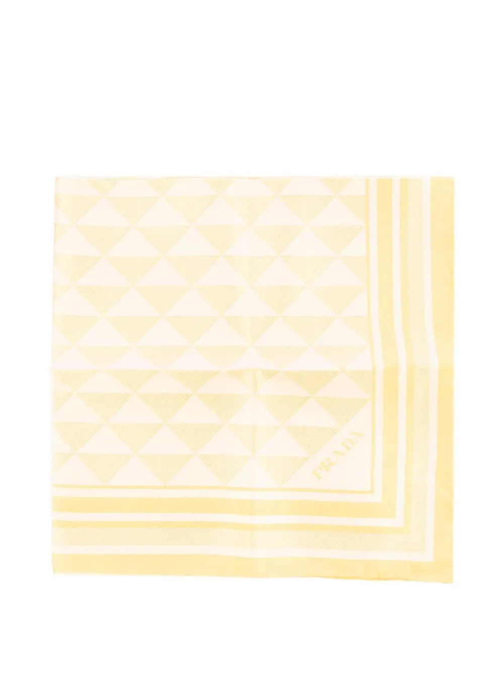 Prada Symbole-motif scarf - Nude