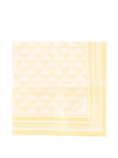 Prada Symbole-motif scarf