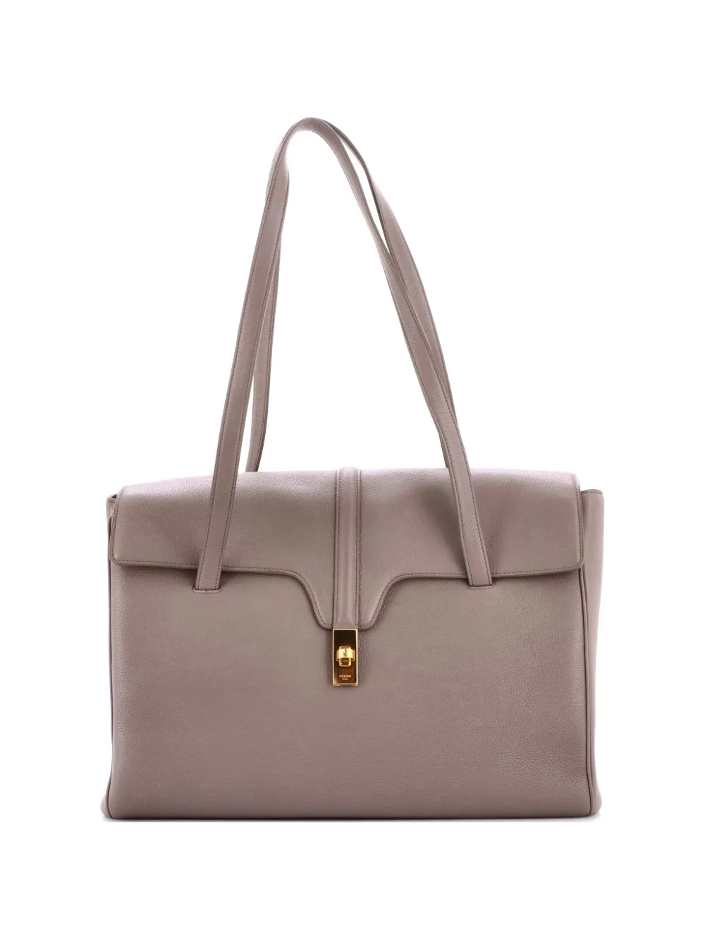 Celine Pre-Owned Soft 16 Bag Grained Calfskin Large shoulder bag - Grigio