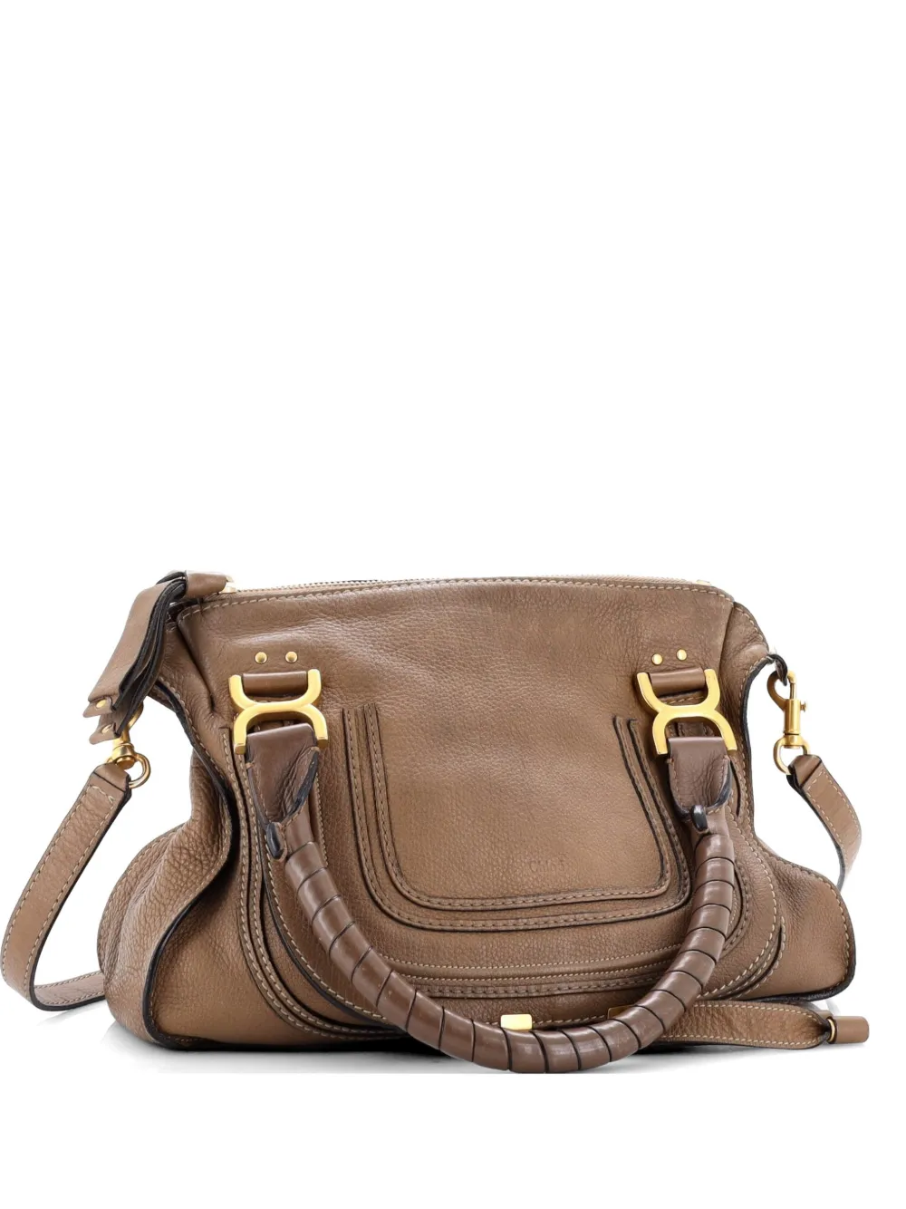 Chloé Pre-Owned Marcie Leather Medium satchel - Marrone