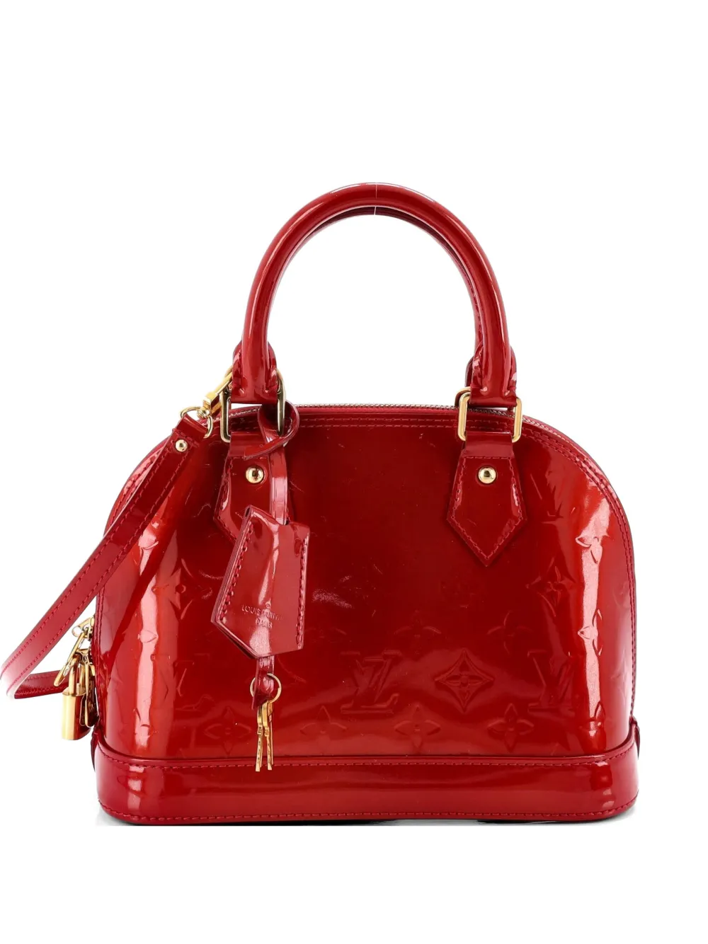 Louis Vuitton Pre-Owned Alma Handbag Monogram Vernis BB shoulder bag - Rot