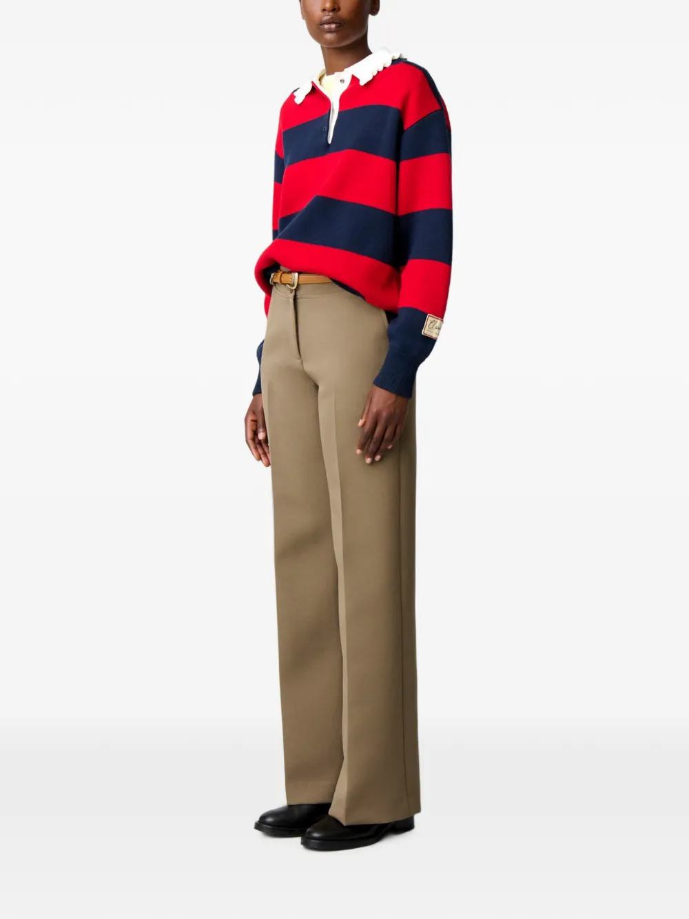 Claudie Pierlot Straight broek Beige