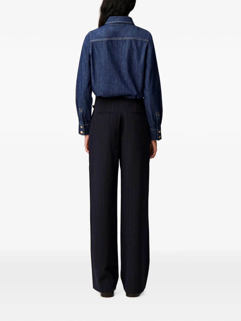 Claudie Pierlot Straight broek Blauw
