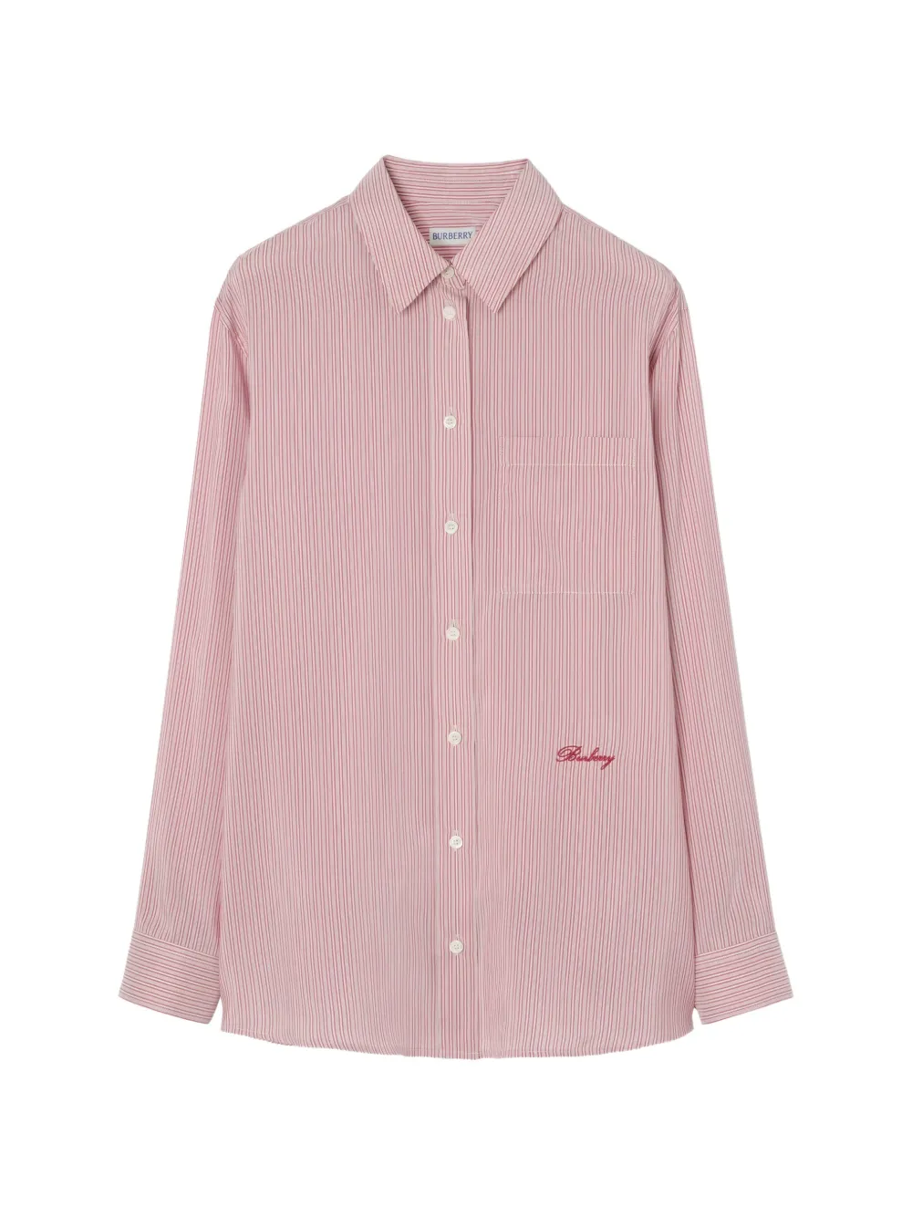Burberry Seidenhemd mit Streifen - Rosa