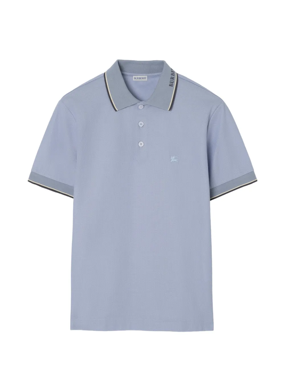 Burberry Poloshirt mit Logo-Kragen - Blau