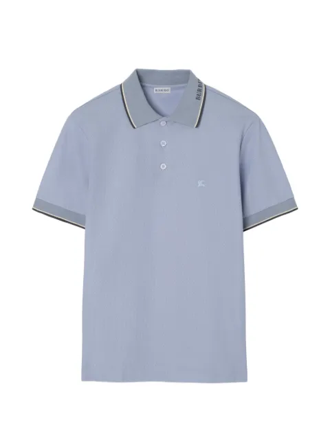 Burberry logo collar cotton polo shirt