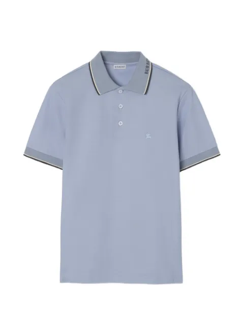 Burberry logo collar cotton polo shirt