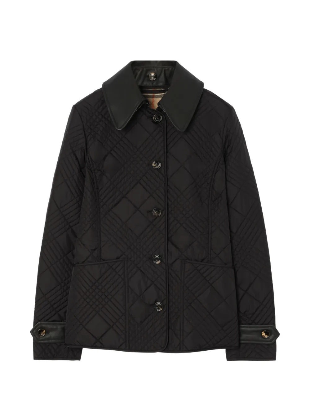 Burberry Gesteppte Fernleigh Jacke aus Nylon - Schwarz