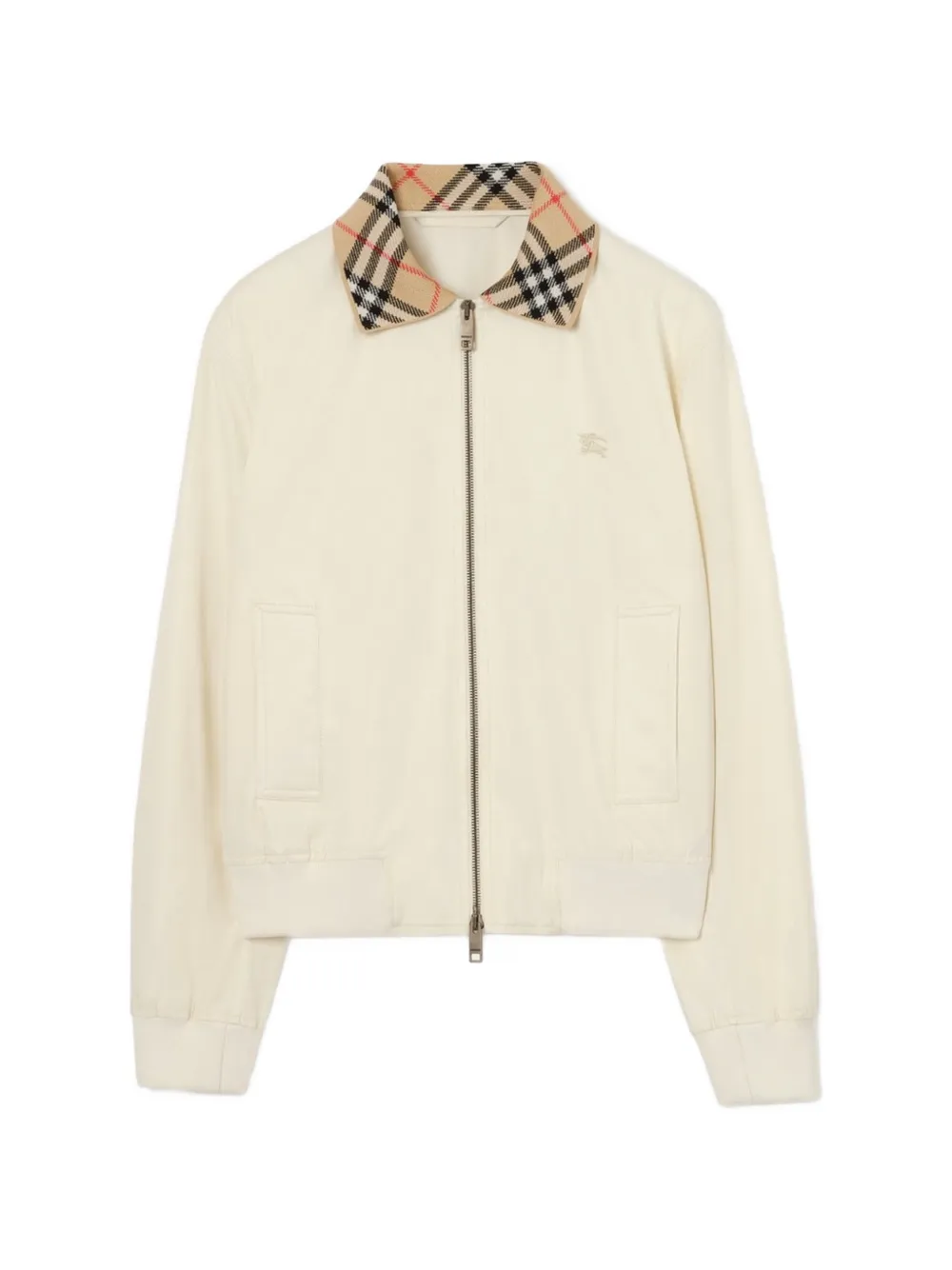 Burberry Hayfield gabardine cropped bomberjack Beige