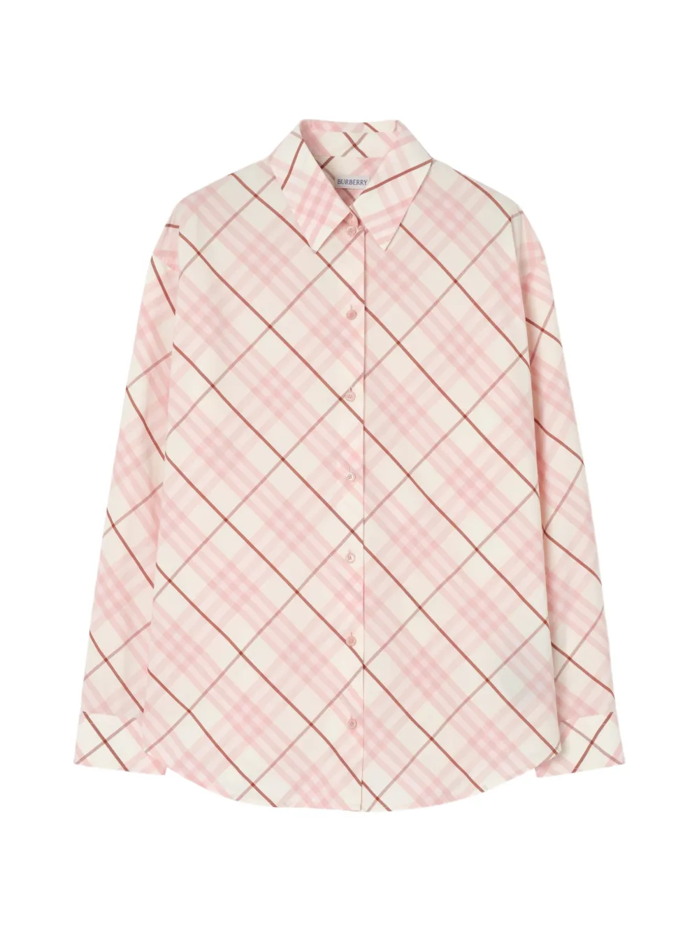 Burberry Camicia in voile di cotone Check - Rosa