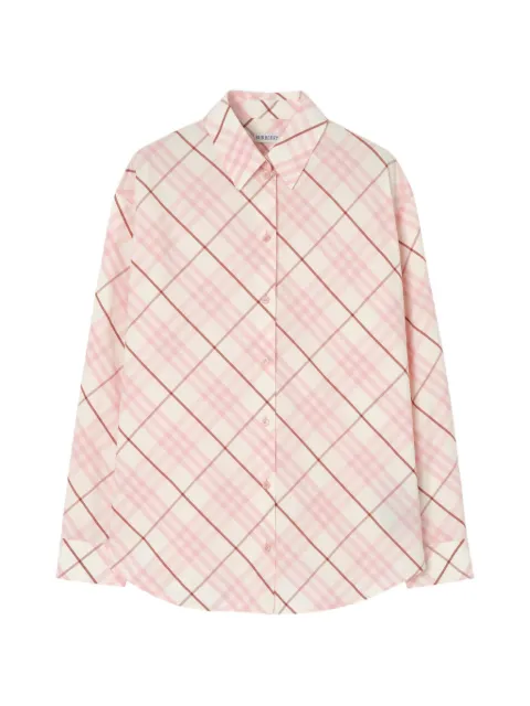 Burberry relaxed fit Check cotton shirt
