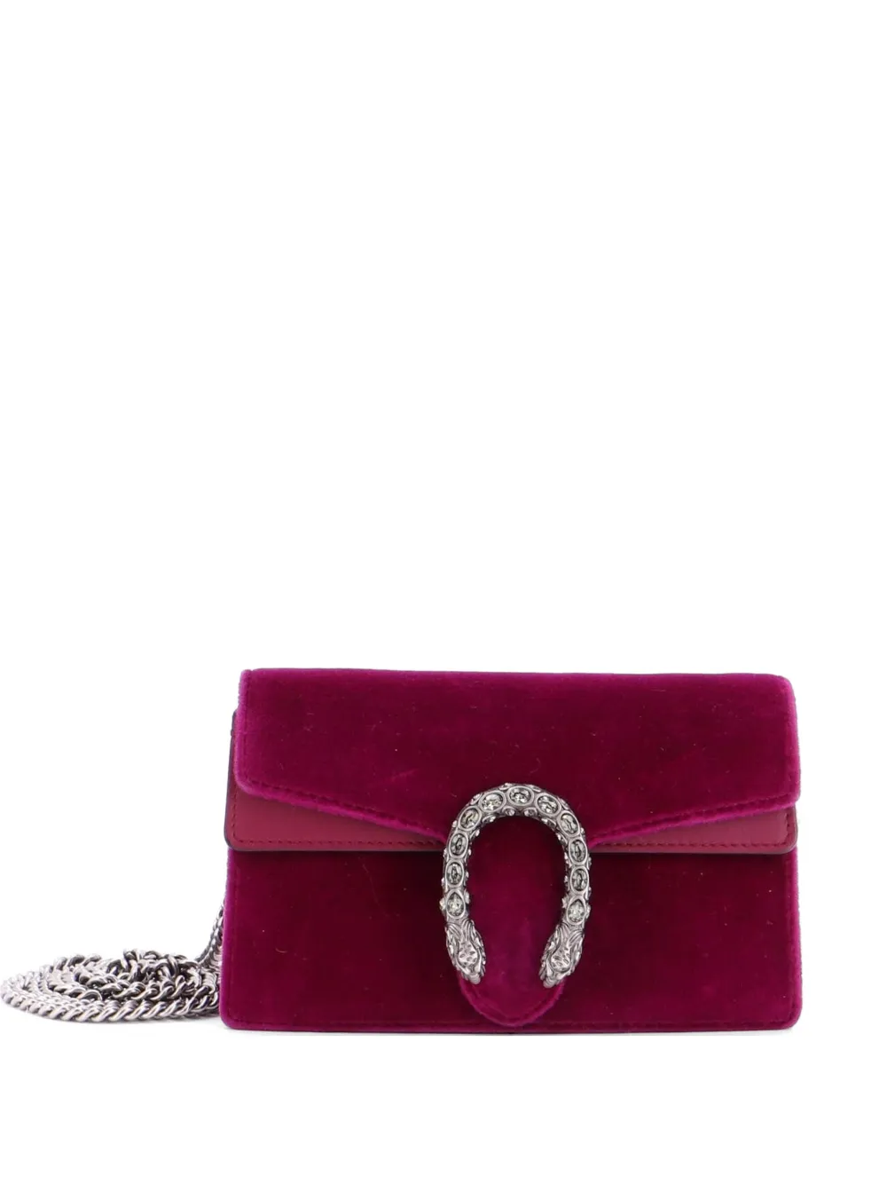 Gucci Pre-Owned Dionysus Bag Velvet Super Mini crossbody bag - Rosa