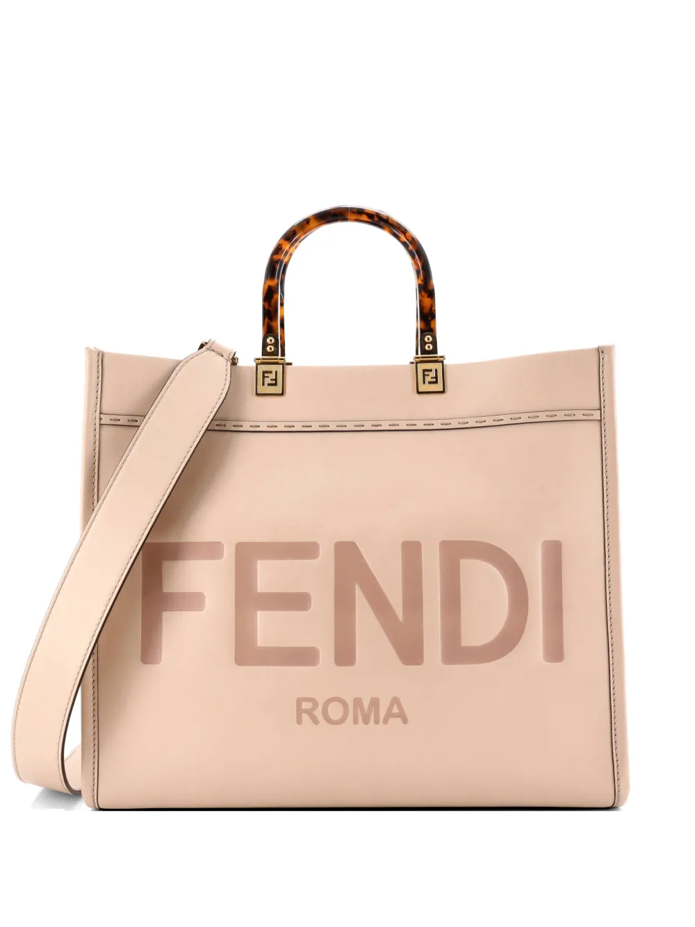 Fendi Pre-Owned Sunshine Shopper Leather Medium tote bag - Rosa