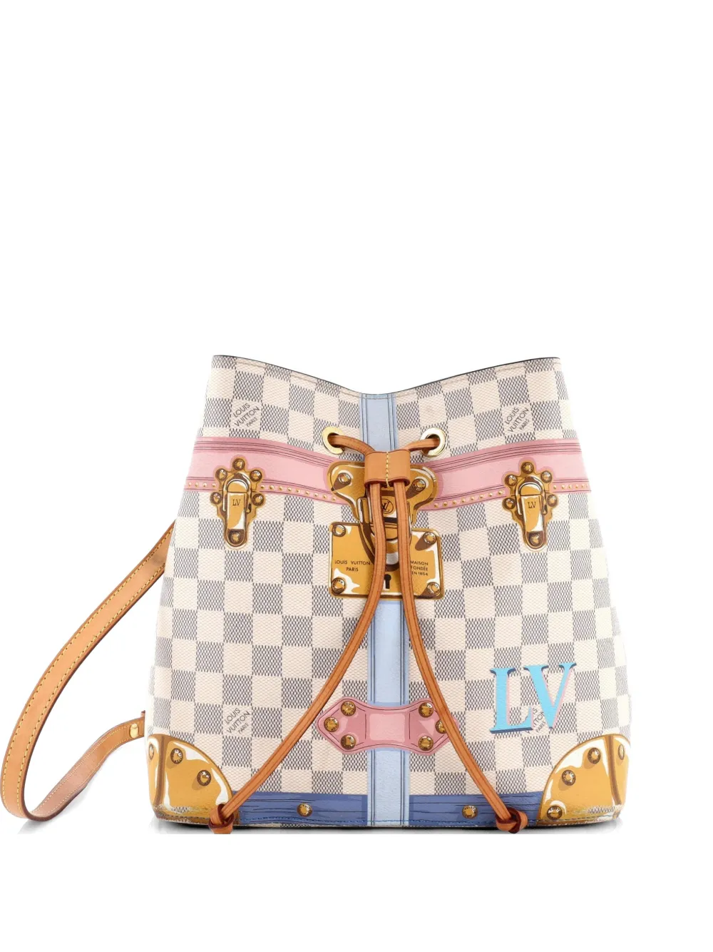 Louis Vuitton Pre-Owned NeoNoe Handbag Limited Edition Damier Summer Trunks bucket bag - Multicolore