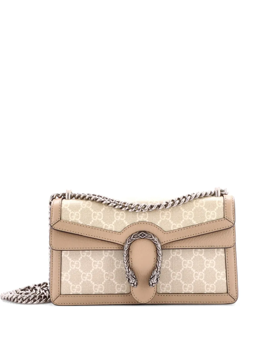 Gucci Pre-Owned Dionysus Bag GG Coated Canvas with Leather Small shoulder bag - Toni neutri