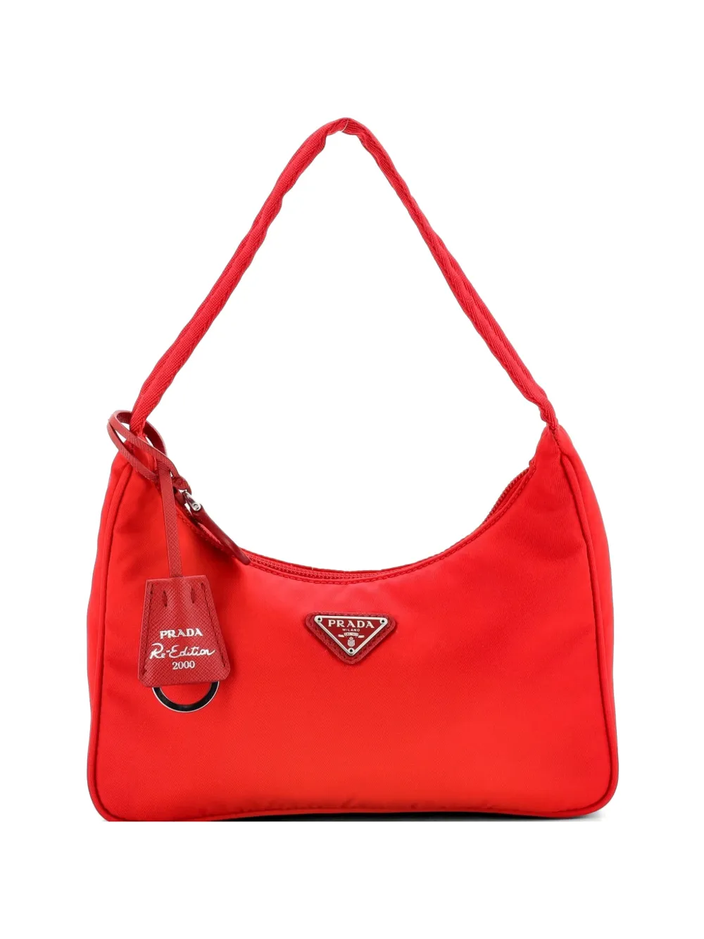 Prada Pre-Owned Re-Edition 2000 Tessuto Mini hobo bag - Rosso