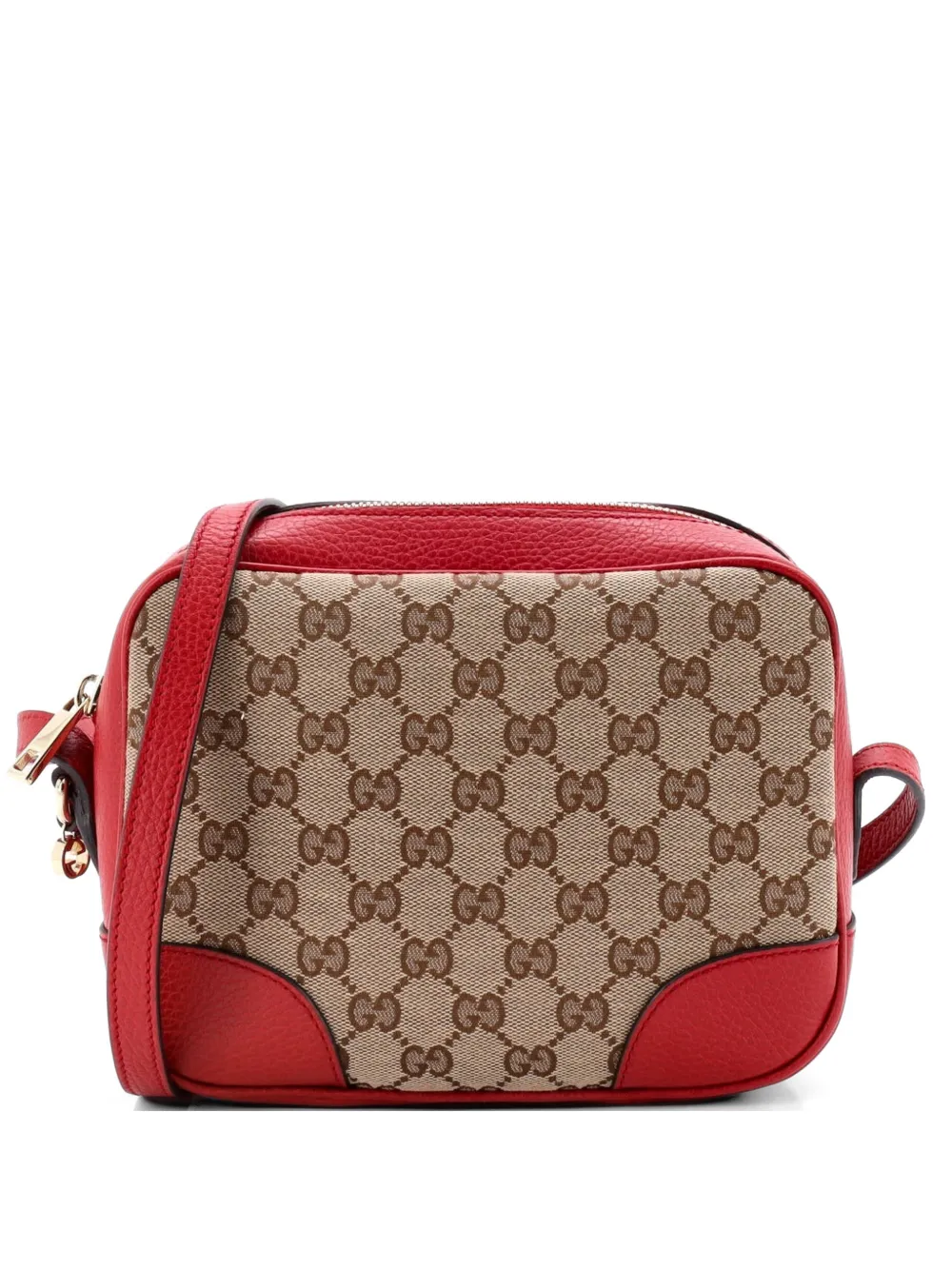 Gucci Pre-Owned Bree Disco GG Canvas with Leather Mini crossbody bag - Rosso