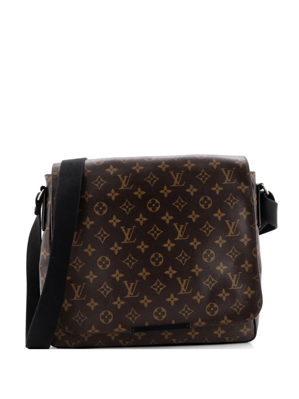 Louis Vuitton Pre-Owned District Messenger Bag Macassar Monogram Canvas MM crossbody bag - Black