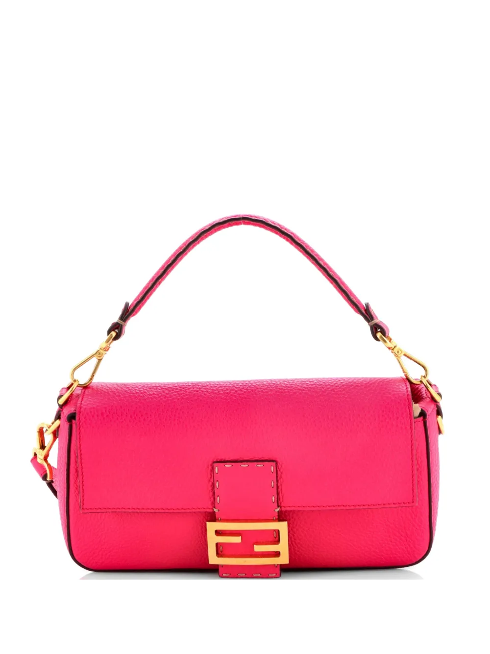 Fendi Pre-Owned Selleria Baguette NM Bag Leather Medium shoulder bag - Rosa
