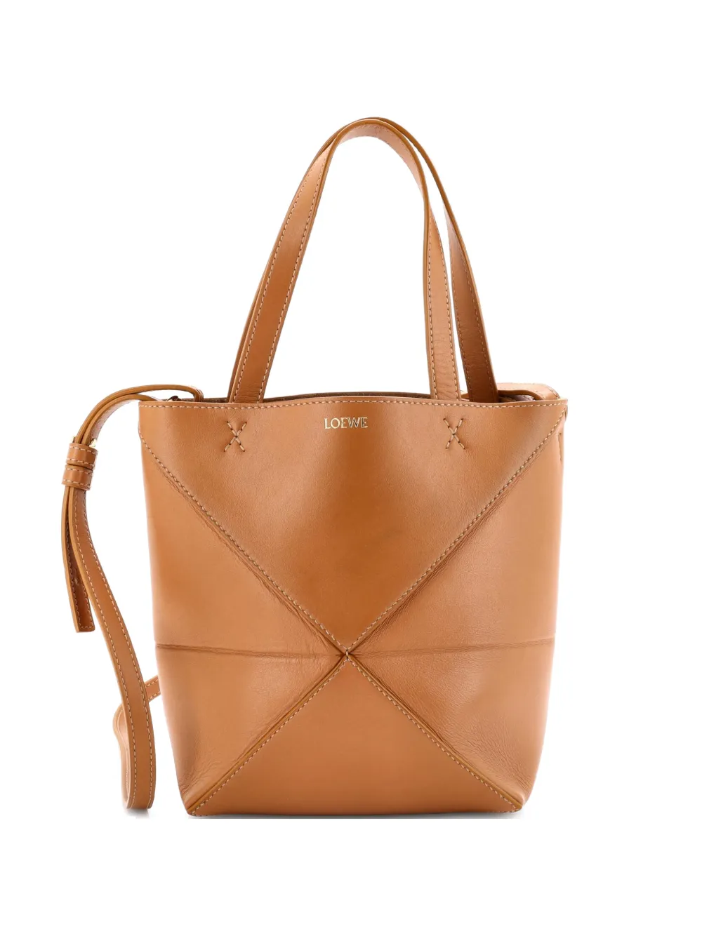 Loewe Pre-Owned Puzzle Fold Leather Mini tote bag - Brown
