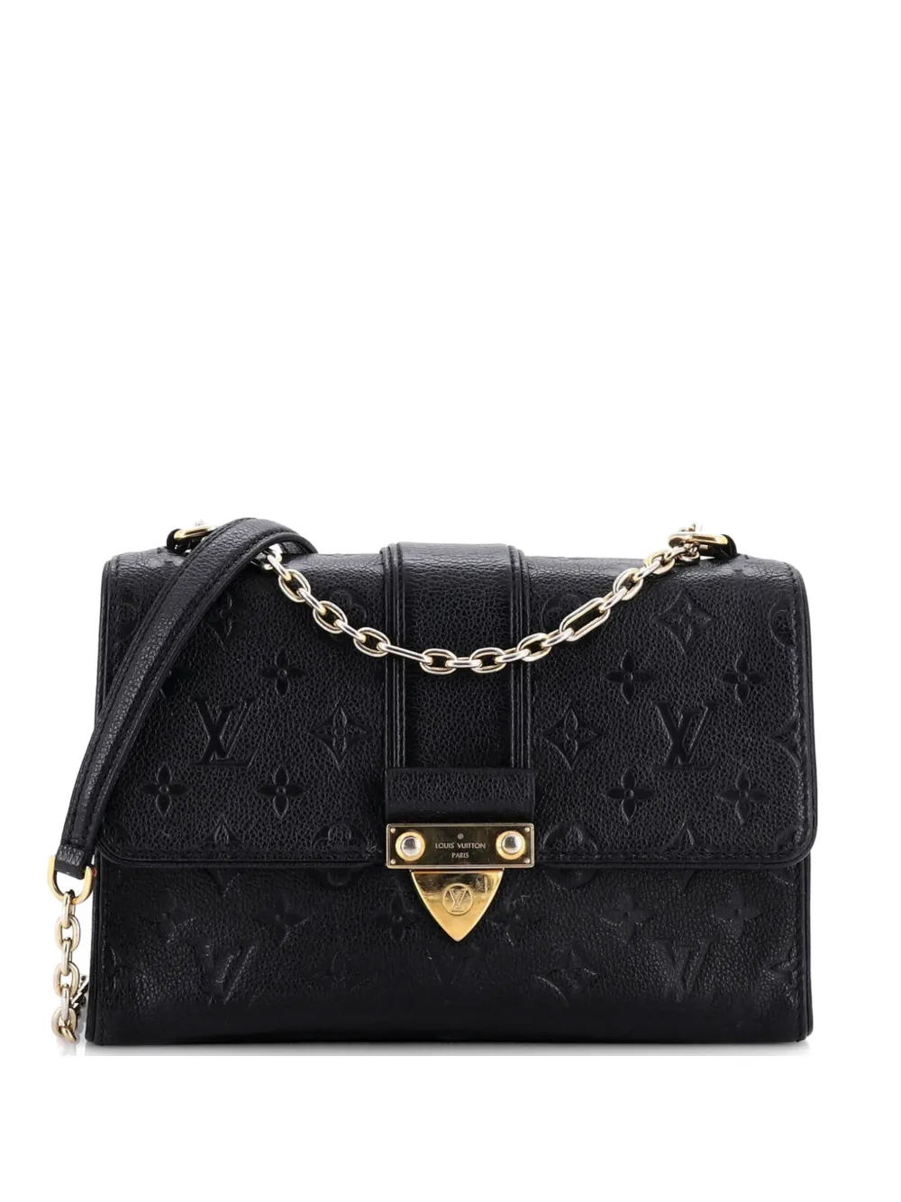Louis Vuitton Pre-Owned Saint Sulpice Handbag Monogram Empreinte Leather PM crossbody bag - Black
