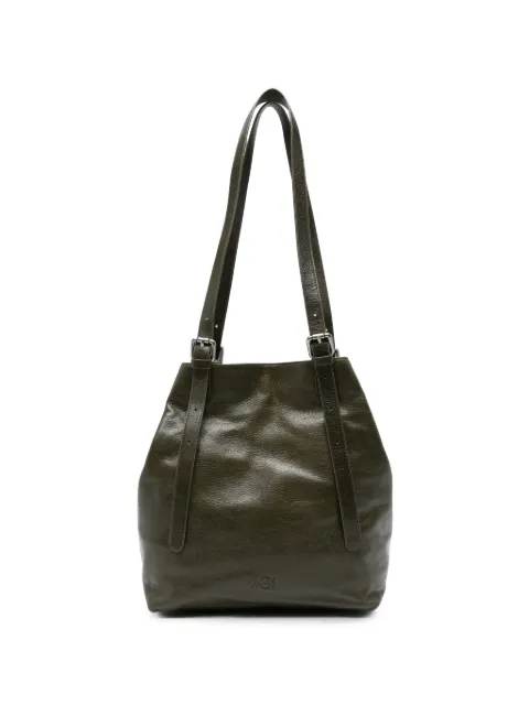AUTENTICA 504 buckle-detail leather shoulder bag